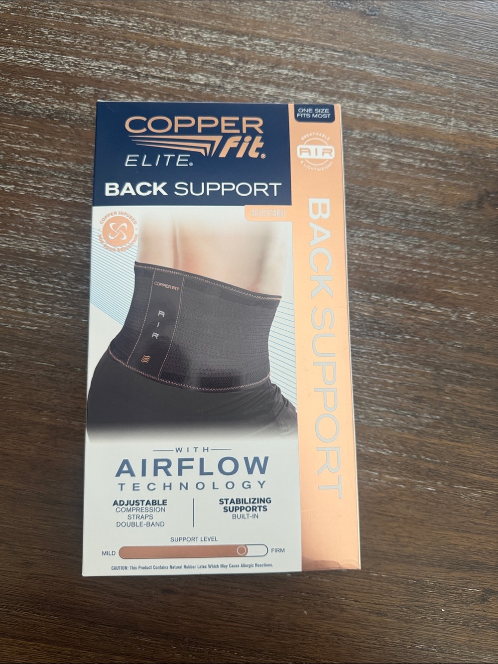 Copper Fit Elite Air Back Support adjustable